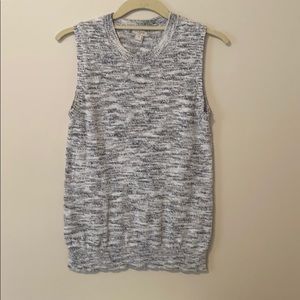 J Crew high neck knitted gray tank